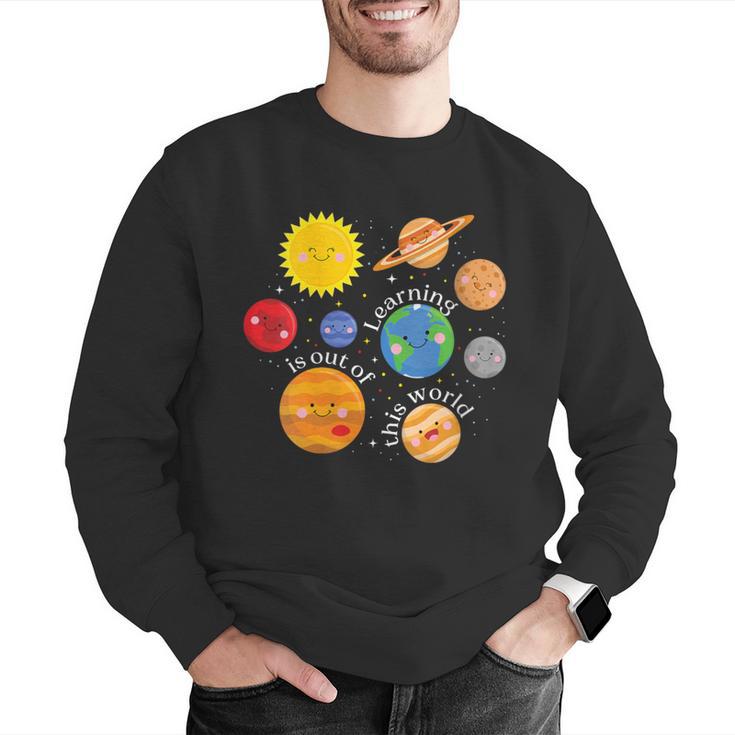 Learning Is Out Of This World Science Teacher Planets Men Graphic Sweatshirt, Science Teacher Sweatshirts, funny gift Learning Is Out Of This World Science Teacher Planets Men Graphic Sweatshirt, Science Teacher Sweatshirts, funny gift