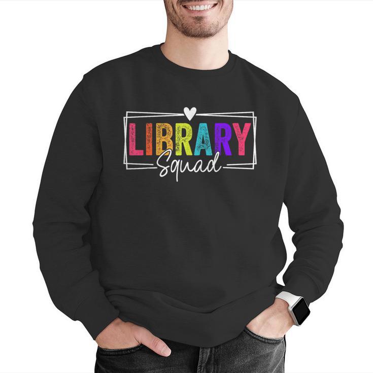Library Squad Team Librarian Teacher Book Lover Men Graphic Sweatshirt, funny gift Library Squad Team Librarian Teacher Book Lover Men Graphic Sweatshirt, funny gift