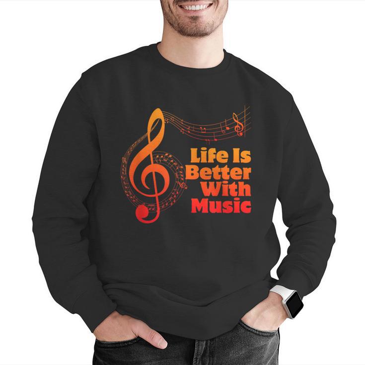 Life Is Better With Music Theory Musician Teacher Notes Clef Men Graphic Sweatshirt, funny gift Life Is Better With Music Theory Musician Teacher Notes Clef Men Graphic Sweatshirt, funny gift