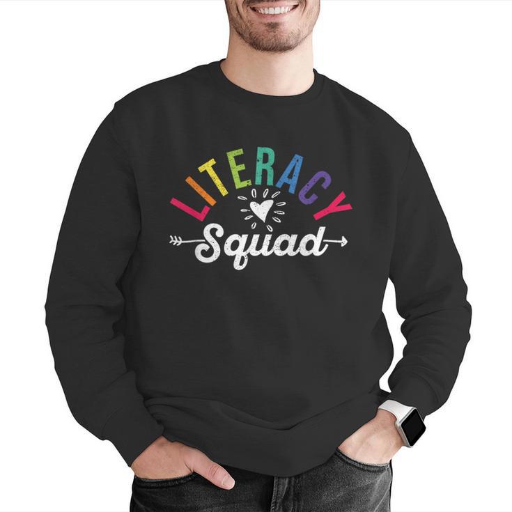 Literacy Squad Reading Teacher Interventionist Specialist Men Graphic Sweatshirt, funny gift Literacy Squad Reading Teacher Interventionist Specialist Men Graphic Sweatshirt, funny gift