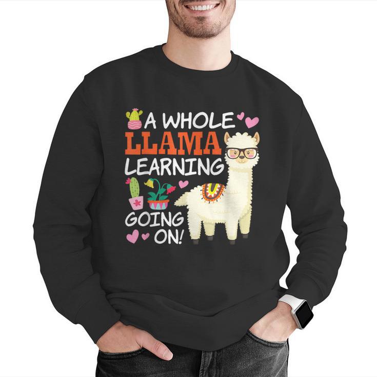 Llama Learning T Shirt Teachers Students Alpaca Lovers Men Graphic Sweatshirt, funny gift Llama Learning T Shirt Teachers Students Alpaca Lovers Men Graphic Sweatshirt, funny gift