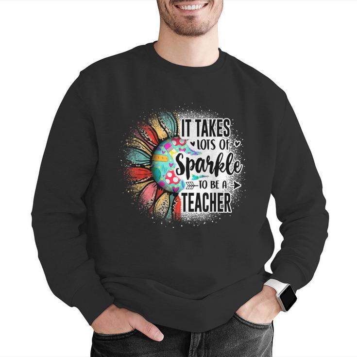 It Take Lots Of Sparkle To Be A Teacher With Sunflower Men Graphic Sweatshirt, funny gift It Take Lots Of Sparkle To Be A Teacher With Sunflower Men Graphic Sweatshirt, funny gift