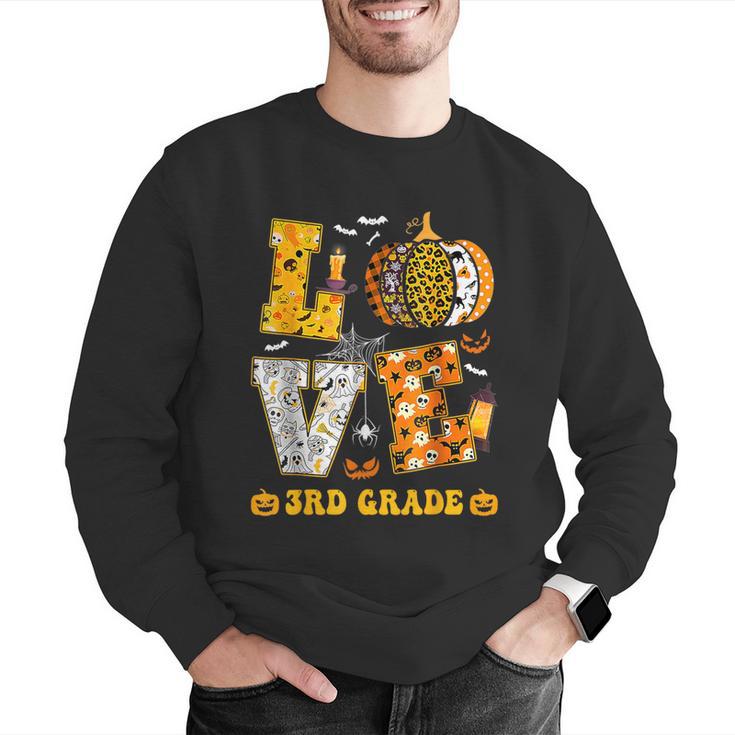 LOVE 3rd Grade Pumpkin Teacher Student Halloween Costume Men Graphic Sweatshirt, funny gift LOVE 3rd Grade Pumpkin Teacher Student Halloween Costume Men Graphic Sweatshirt, funny gift