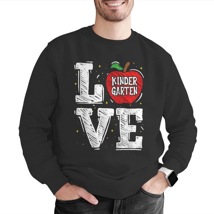 LOVE Kindergarten Teacher Student School Apple Men Graphic Sweatshirt, funny gift LOVE Kindergarten Teacher Student School Apple Men Graphic Sweatshirt, funny gift