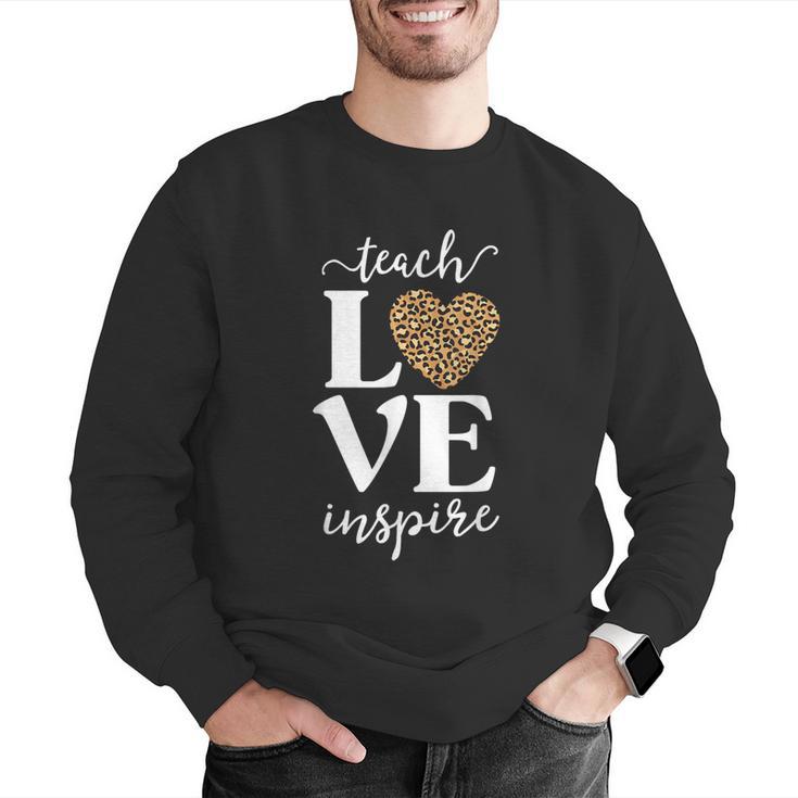 Love Leopard Print Teacher Cheetah School Inspire Teach Men Graphic Sweatshirt, funny gift Love Leopard Print Teacher Cheetah School Inspire Teach Men Graphic Sweatshirt, funny gift