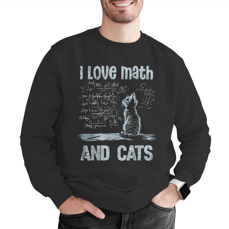I Love Math And Cats Cat Lover Science Teacher Student Men Graphic Sweatshirt, Science Teacher Sweatshirts, funny gift I Love Math And Cats Cat Lover Science Teacher Student Men Graphic Sweatshirt, Science Teacher Sweatshirts, funny gift