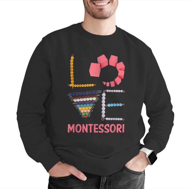 Love Montessori Education Math Teacher Men Graphic Sweatshirt, funny gift Love Montessori Education Math Teacher Men Graphic Sweatshirt, funny gift