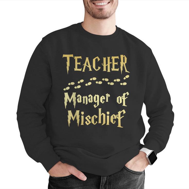 Magical Teacher Manager Of Mischief Birthday Family Party Men Graphic Sweatshirt, funny gift Magical Teacher Manager Of Mischief Birthday Family Party Men Graphic Sweatshirt, funny gift