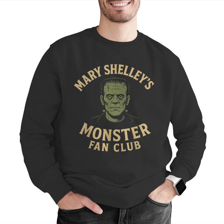 Mary Shelley's Monster Fan Club Gothic Horror Parody Men Graphic Sweatshirt, funny gift