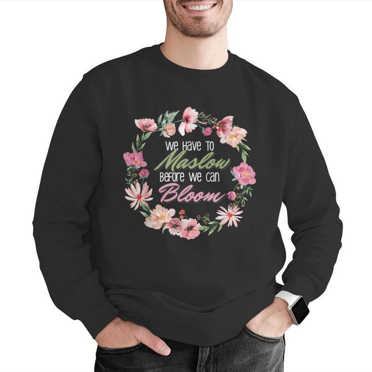 Maslow Before Blooms SPED Teacher School Psychologist Retro Men Women Men Graphic Sweatshirt, funny gift Maslow Before Blooms SPED Teacher School Psychologist Retro Men Women Men Graphic Sweatshirt, funny gift