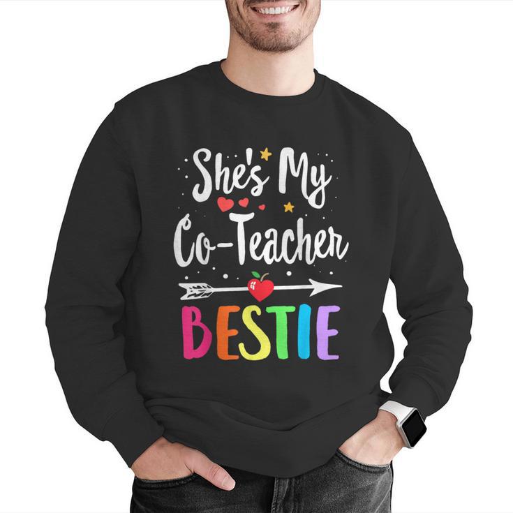 Matching Co-Teacher Best Friend She's My Bestie Work Team Men Graphic Sweatshirt, funny gift Matching Co-Teacher Best Friend She's My Bestie Work Team Men Graphic Sweatshirt, funny gift