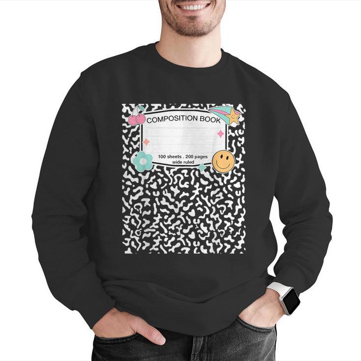Matching Group Halloween Teacher Composition Book Notebook Men Graphic Sweatshirt, funny gift Matching Group Halloween Teacher Composition Book Notebook Men Graphic Sweatshirt, funny gift