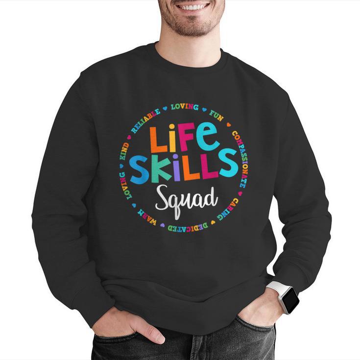 Matching Life Skills Squad Teacher Special Ed SPED Team Crew Men Graphic Sweatshirt, funny gift Matching Life Skills Squad Teacher Special Ed SPED Team Crew Men Graphic Sweatshirt, funny gift