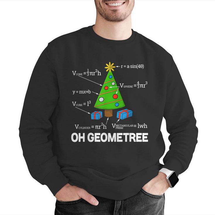 Math Geometry Christmas Tree Geometree Teacher Men Graphic Sweatshirt, funny gift