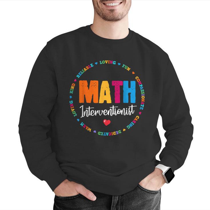 Math Interventionist Teacher Coach Squad Mathematics STEM Men Graphic Sweatshirt, funny gift Math Interventionist Teacher Coach Squad Mathematics STEM Men Graphic Sweatshirt, funny gift