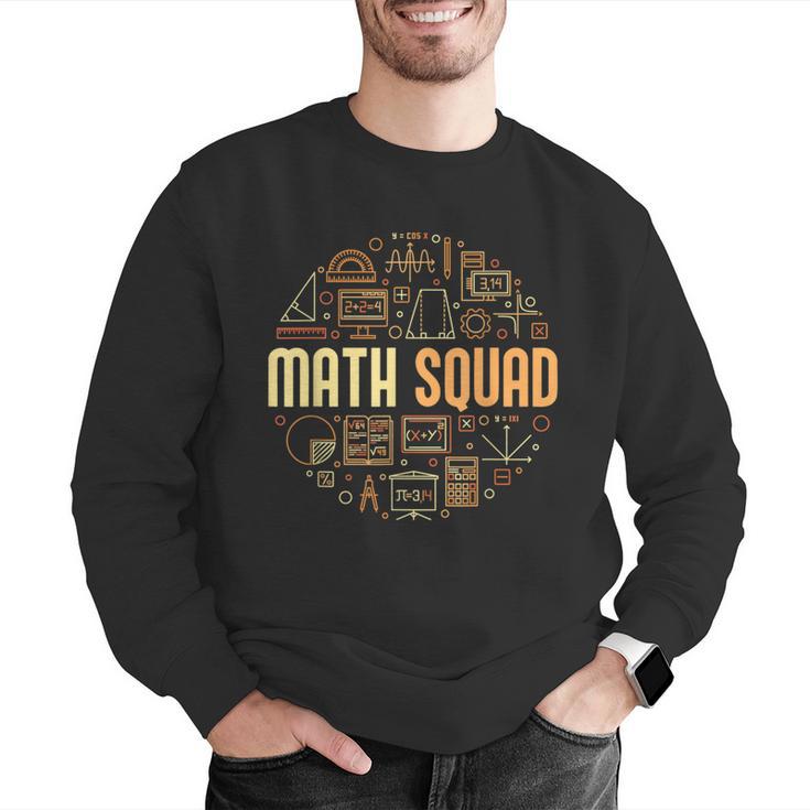 Math Squad For Teacher Or Student Mathematics Men Women Kids Men Graphic Sweatshirt, funny gift
