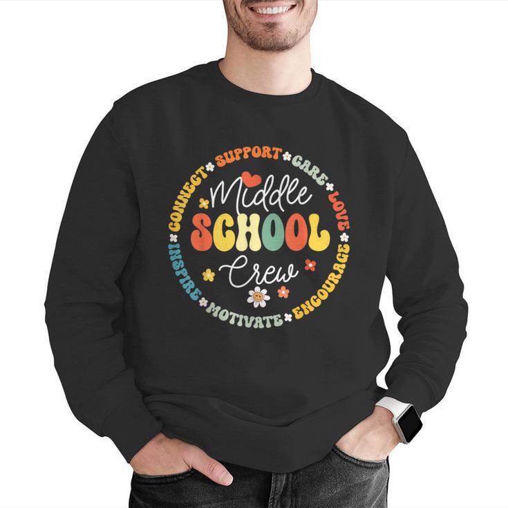 Middle School Crew Back To School For Teacher Men Graphic Sweatshirt, funny gift Middle School Crew Back To School For Teacher Men Graphic Sweatshirt, funny gift