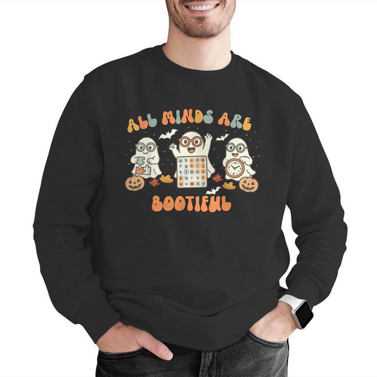 All Minds Are Bootiful Special Education Teacher Halloween Men Graphic Sweatshirt, funny gift