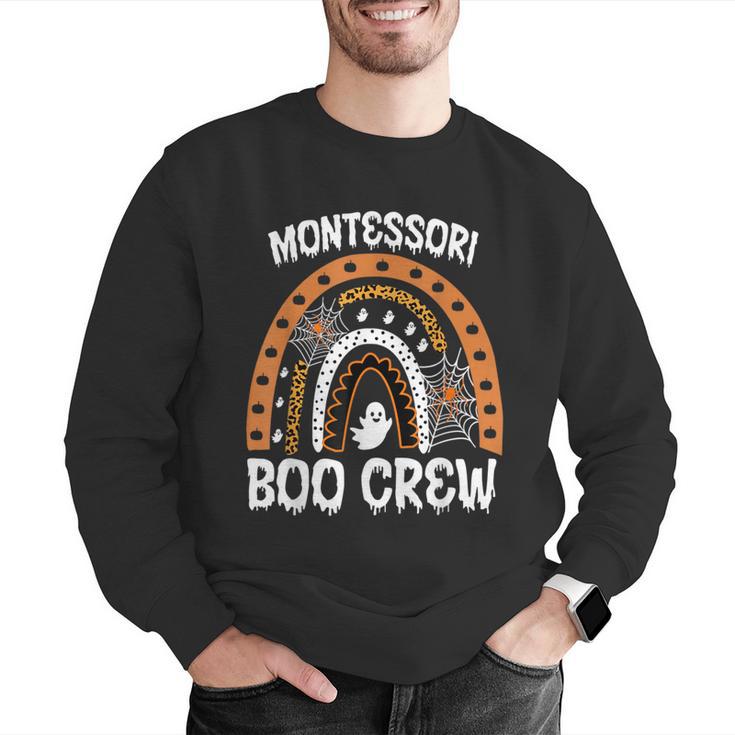 Montessori Teacher Halloween Boo Rainbow Leopard Halloween Men Graphic Sweatshirt, funny gift Montessori Teacher Halloween Boo Rainbow Leopard Halloween Men Graphic Sweatshirt, funny gift