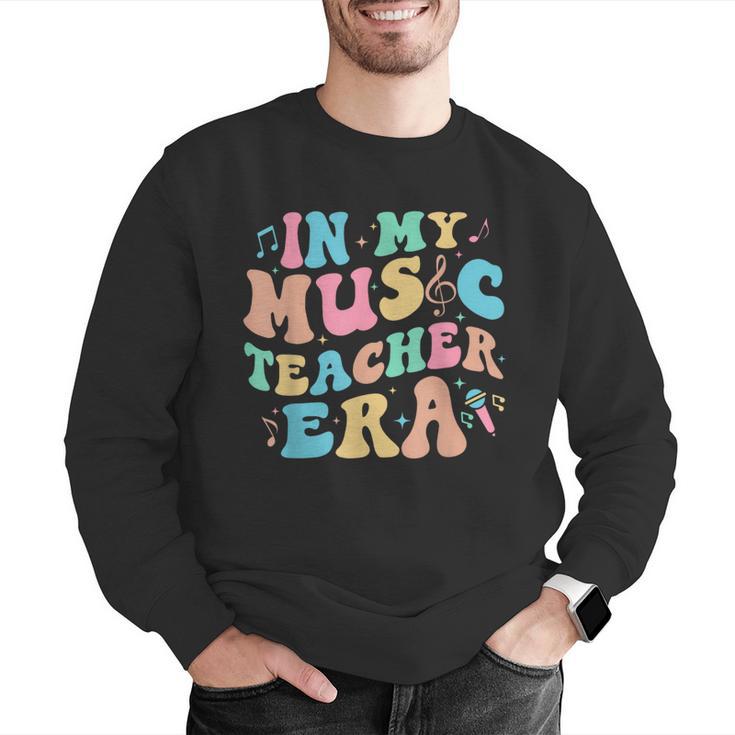 In My Music Teacher Era Back To School Squad Music Teacher Men Graphic Sweatshirt, funny gift