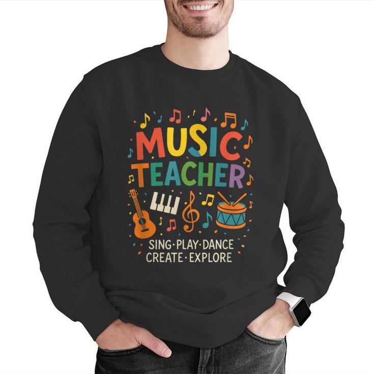 Music Teacher Music Sing Play Dance Choir Piano Men Graphic Sweatshirt, funny gift Music Teacher Music Sing Play Dance Choir Piano Men Graphic Sweatshirt, funny gift