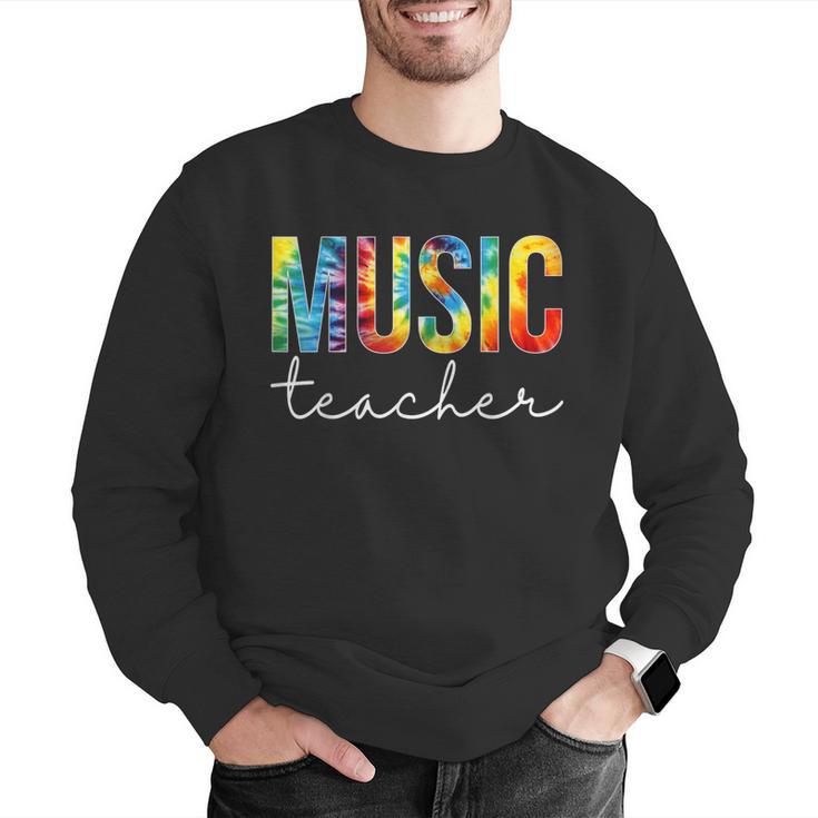 Music Teacher Tie Dye Appreciation Day Hello Back To School Men Women Men Graphic Sweatshirt, funny gift Music Teacher Tie Dye Appreciation Day Hello Back To School Men Women Men Graphic Sweatshirt, funny gift