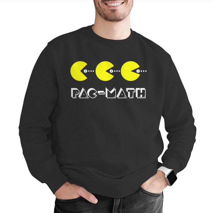 Nerdy Pac-Math Nom Retro Game Precalculus Math Teacher Men Graphic Sweatshirt, funny gift Nerdy Pac-Math Nom Retro Game Precalculus Math Teacher Men Graphic Sweatshirt, funny gift