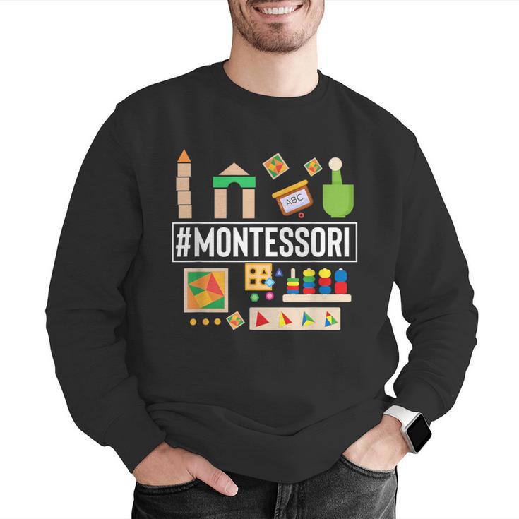 Novelty Montessori Studying Learning Schooling Teacher Love For Men Women Men Graphic Sweatshirt, funny gift Novelty Montessori Studying Learning Schooling Teacher Love For Men Women Men Graphic Sweatshirt, funny gift