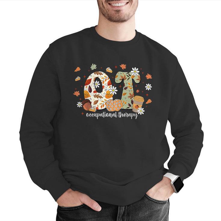 Occupational Therapy Fall Autumn Pumpkin Flower OTA Teacher Men Graphic Sweatshirt, funny gift Occupational Therapy Fall Autumn Pumpkin Flower OTA Teacher Men Graphic Sweatshirt, funny gift