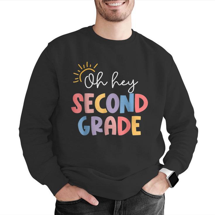 Oh Hey Second Grade First Day Of Teacher Girls Boys Kids Men Graphic Sweatshirt, First Grade Teacher Sweatshirts, funny gift