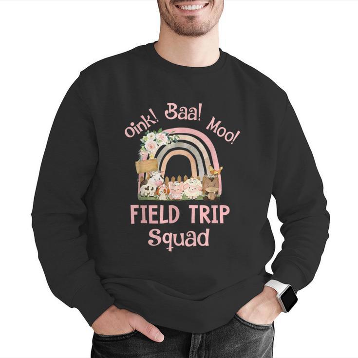 Oink Baa Moo Field Trip Squad Teacher Students Matching Men Graphic Sweatshirt, funny gift Oink Baa Moo Field Trip Squad Teacher Students Matching Men Graphic Sweatshirt, funny gift
