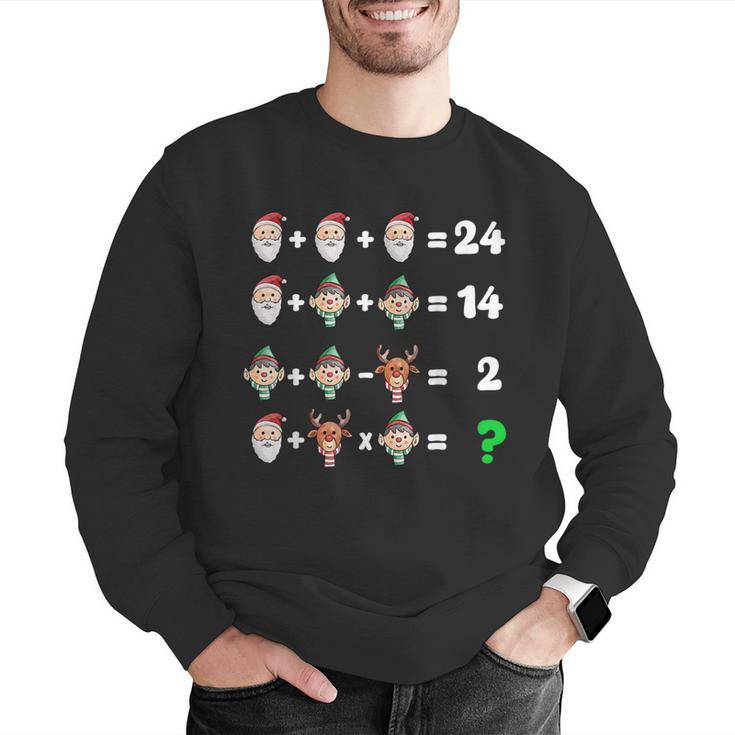 Order Of Operations Quiz Christmas Math Teacher Xmas Math Men Graphic Sweatshirt, funny gift