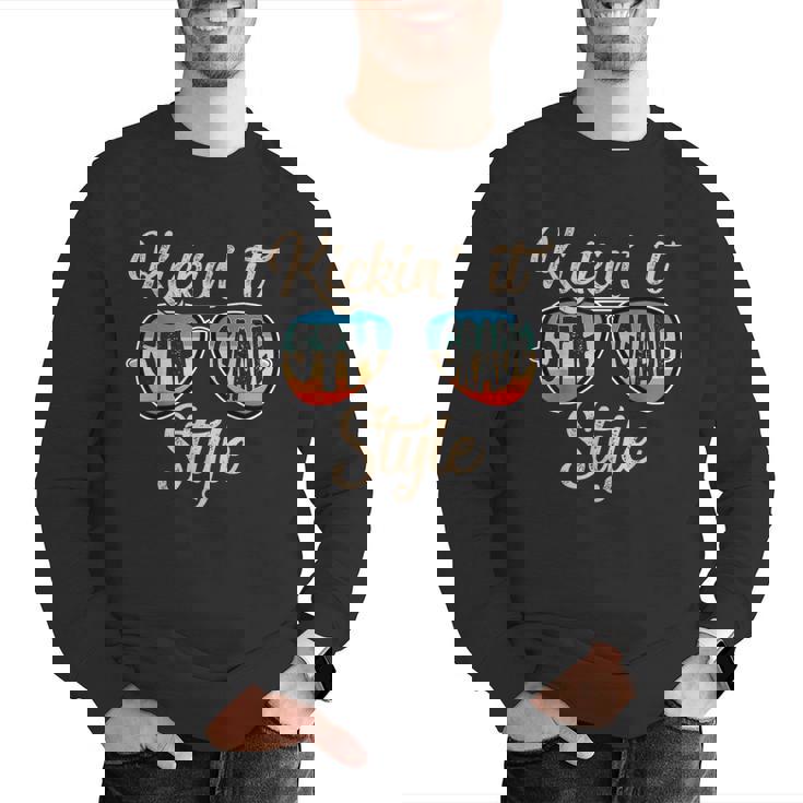 P41l Retro Kickin It 5th Grade Style Teacher Back To School For Men Women Girls Kids Men Graphic Sweatshirt, funny gift