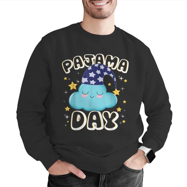 Pajama Day School Spirit Week Fun Cloud Teacher Student Men Graphic Sweatshirt, funny gift
