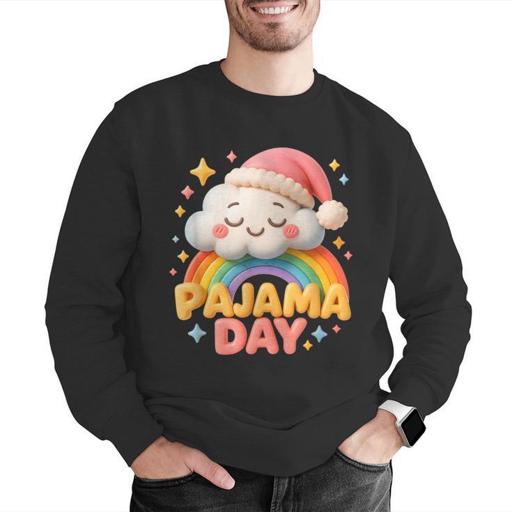 Pajama Day School Spirit Week Sleepy Cloud Teacher Student Men Graphic Sweatshirt, funny gift