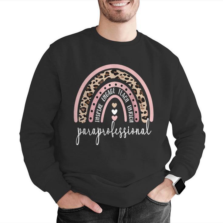 Paraprofessional Rainbow Para Teacher Parapro Men Graphic Sweatshirt, funny gift Paraprofessional Rainbow Para Teacher Parapro Men Graphic Sweatshirt, funny gift