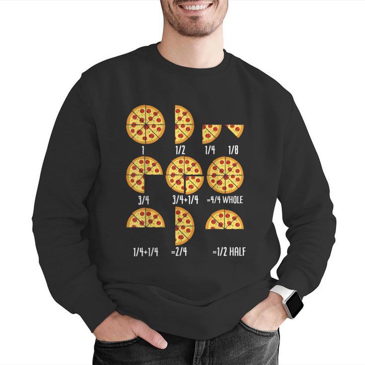 Pizza Slice Fraction Math Teacher Back To School Educational Men Graphic Sweatshirt, funny gift Pizza Slice Fraction Math Teacher Back To School Educational Men Graphic Sweatshirt, funny gift