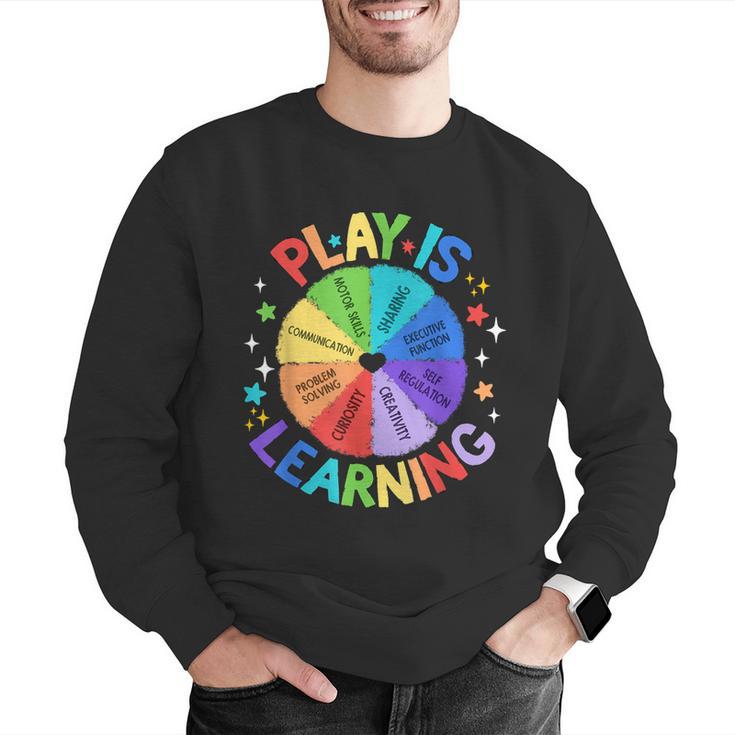 Play Is Learning Teacher Kindergarten For Men Women Kids Men Graphic Sweatshirt, funny gift Play Is Learning Teacher Kindergarten For Men Women Kids Men Graphic Sweatshirt, funny gift