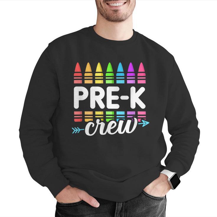 Pre-K Crew Teacher Team Squad Hello Back School Graduation Men Graphic Sweatshirt, funny gift Pre-K Crew Teacher Team Squad Hello Back School Graduation Men Graphic Sweatshirt, funny gift