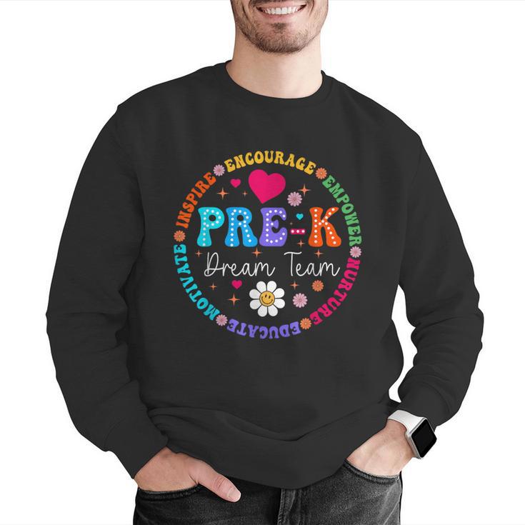 Pre K Dream Team Back To School Boys First Day Teacher Men Graphic Sweatshirt, funny gift Pre K Dream Team Back To School Boys First Day Teacher Men Graphic Sweatshirt, funny gift