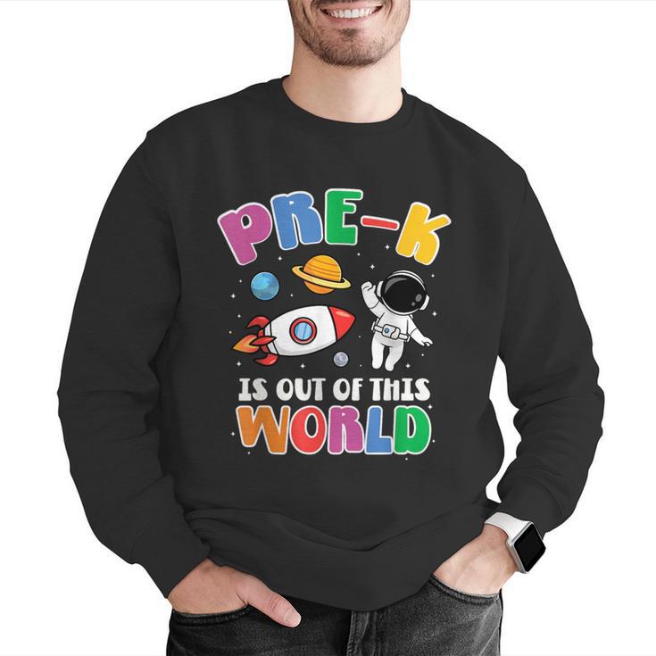 Pre-K Student Teacher Astronaut Space Back To School Men Graphic Sweatshirt, funny gift Pre-K Student Teacher Astronaut Space Back To School Men Graphic Sweatshirt, funny gift