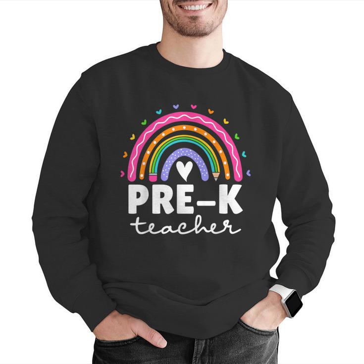 Pre-K Teacher Cute Pre Kindergarten For Teachers Rainbow For Men Women Kids Men Graphic Sweatshirt, funny gift Pre-K Teacher Cute Pre Kindergarten For Teachers Rainbow For Men Women Kids Men Graphic Sweatshirt, funny gift