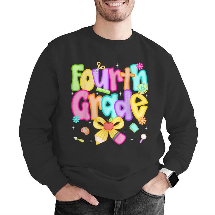 Preppy Fourth Grade Back To School 4th Grade Teacher Girls Men Graphic Sweatshirt, 4th Grade Teacher Sweatshirts, funny gift Preppy Fourth Grade Back To School 4th Grade Teacher Girls Men Graphic Sweatshirt, 4th Grade Teacher Sweatshirts, funny gift
