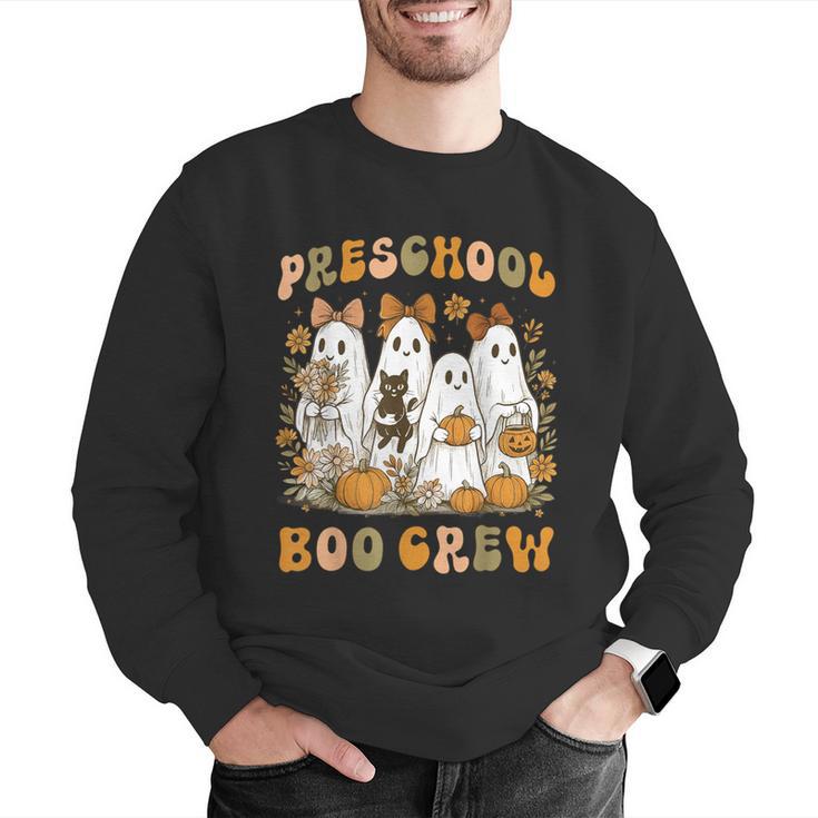 Preschool Boo Crew Halloween Teacher Ghost Costume Matching Men Graphic Sweatshirt, funny gift Preschool Boo Crew Halloween Teacher Ghost Costume Matching Men Graphic Sweatshirt, funny gift