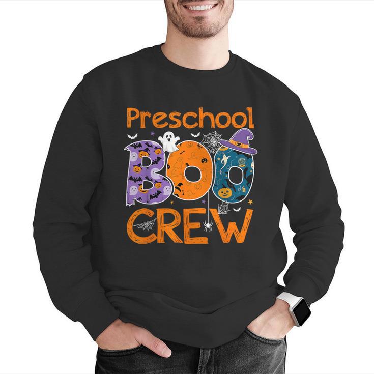 Preschool Boo Crew Preschool Halloween Teacher Kids Men Graphic Sweatshirt, funny gift