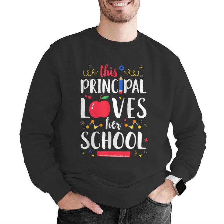 This Principal Loves Her School Teacher Appreciation Men Graphic Sweatshirt, funny gift