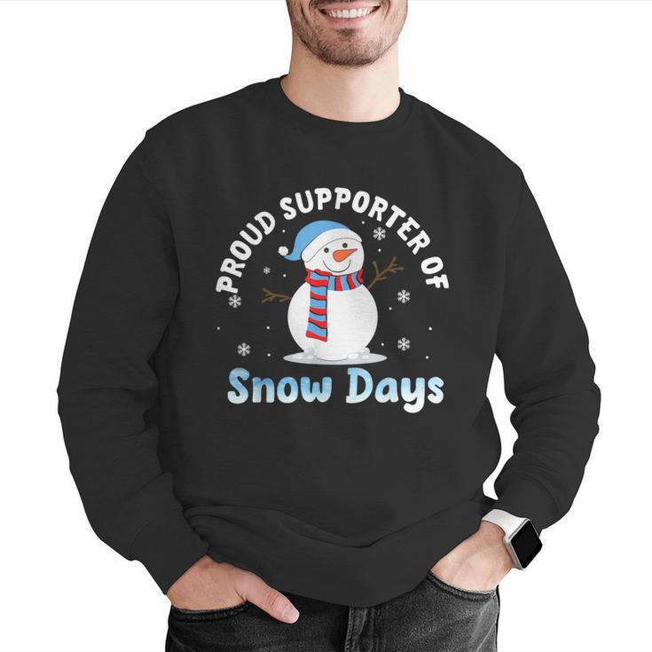 Proud Supporter Of Snow Days Teacher Men Graphic Sweatshirt, funny gift Proud Supporter Of Snow Days Teacher Men Graphic Sweatshirt, funny gift