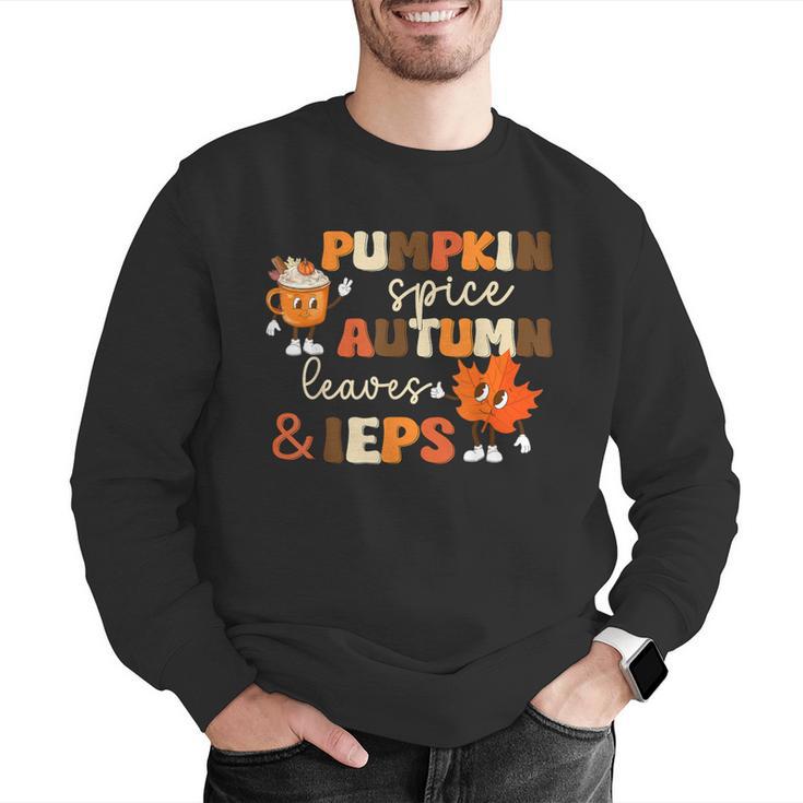 Pumpkin Spice Autumn Leaves IEPS Sped Teacher Fall Men Graphic Sweatshirt, funny gift Pumpkin Spice Autumn Leaves IEPS Sped Teacher Fall Men Graphic Sweatshirt, funny gift