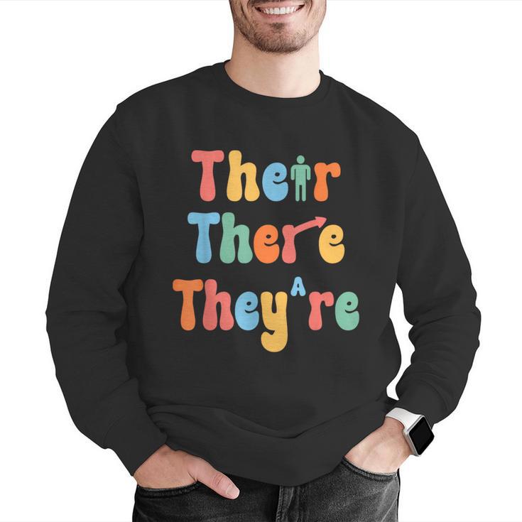 There Their They'Re English Class Grammar Joke Teacher Men Graphic Sweatshirt, English Teacher Sweatshirts, funny gift There Their They'Re English Class Grammar Joke Teacher Men Graphic Sweatshirt, English Teacher Sweatshirts, funny gift
