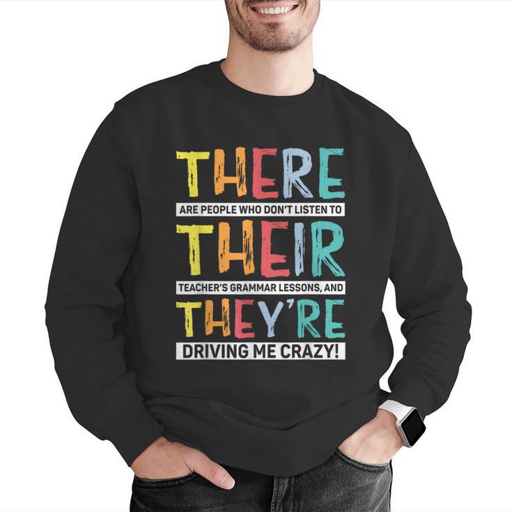 There Their They’Re Grammar Joke For English Teacher Student Men Graphic Sweatshirt, English Teacher Sweatshirts, funny gift There Their They’Re Grammar Joke For English Teacher Student Men Graphic Sweatshirt, English Teacher Sweatshirts, funny gift